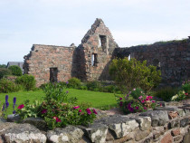 Iona nunnery garden and refectory Isle of Iona