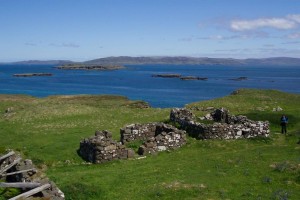 Staffa, boat, trips and tours, Lunga, croft, ruins