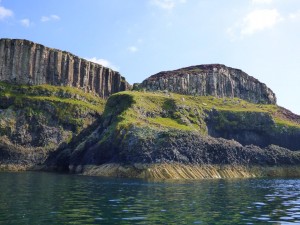 Ardtun, Basalt columns, fossil Beds Mull, Isle of Mull